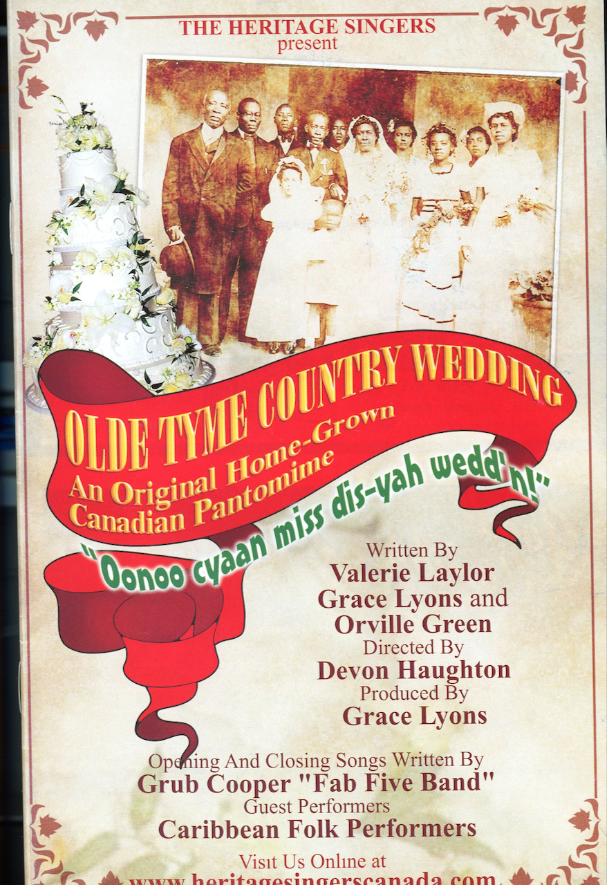 Program for 'OLDE TYME COUNTRY WEDDING'